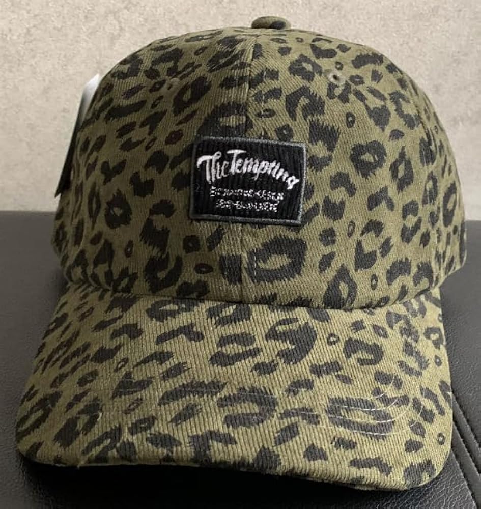aeae カーキ　ヒョウ柄キャップ aeae カーキ ヒョウ柄キャップ WEB LOGO LEOPARD CAP [KHAKI